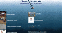 Desktop Screenshot of classicboatwork.com