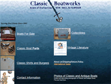 Tablet Screenshot of classicboatwork.com
